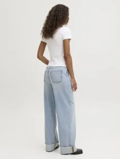 JXTOKYO WIDE FOLD UP HW R6169 DNM LN light blue denim