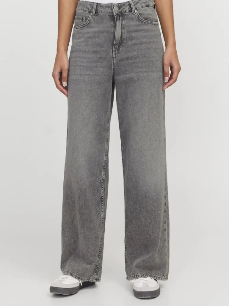 JXTOKYO WIDE HW R6223 JEANS DNM grey denim