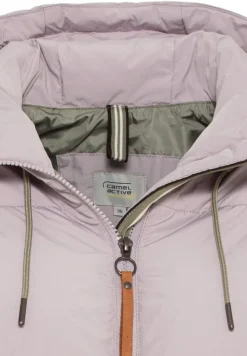 Kapuzenjacke aus recyceltem Polyester light mauve