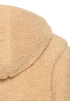 Kapuzenpullover aus Teddyfleece caramel
