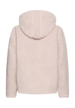 Kapuzenpullover aus Teddyfleece mauve pink