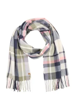 Karoschal mit Fransen night blue