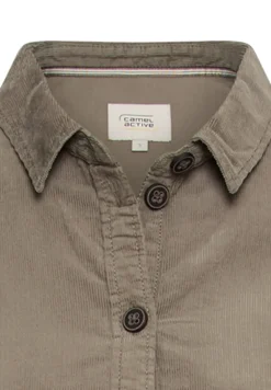 Kleid aus reiner Baumwolle shadow khaki