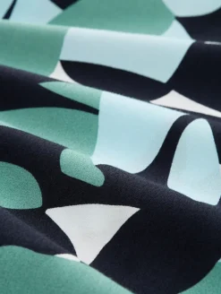 Kleid aus Viskose green dots and shapes design