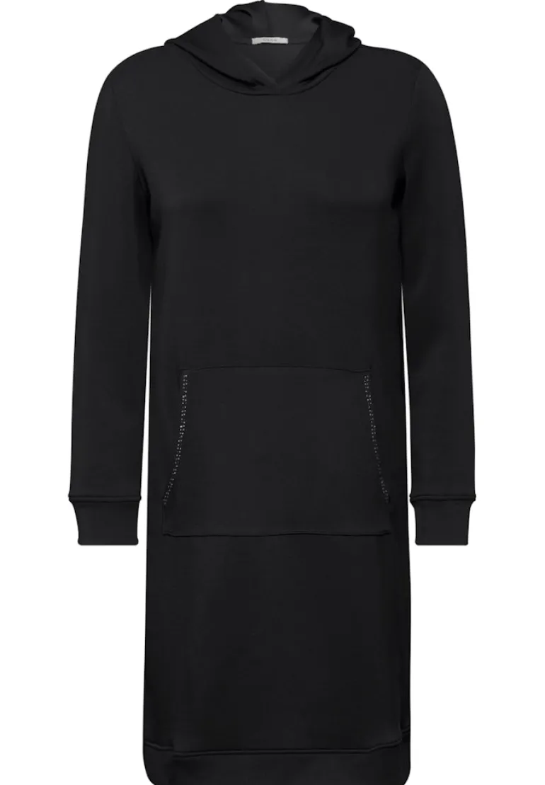 Kleid mit Kapuze black