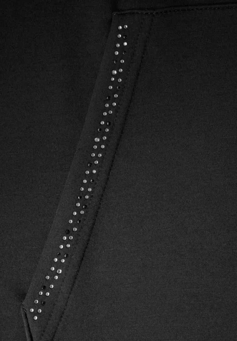 Kleid mit Kapuze black