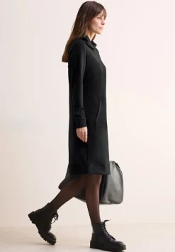 Kleid mit Kapuze black
