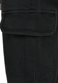 Knitted Cargo Jogging Pants black