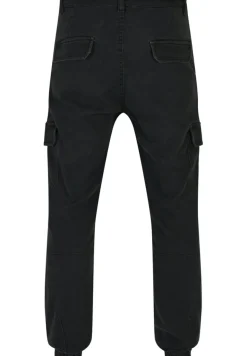 Knitted Cargo Jogging Pants black