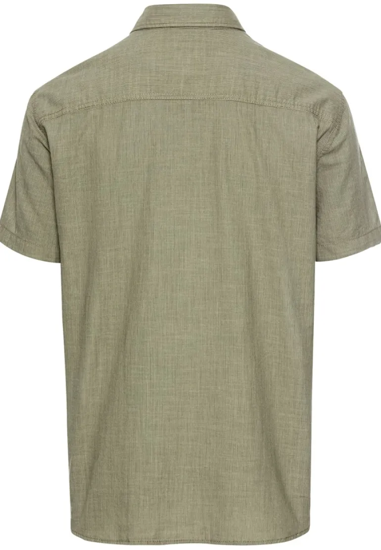 Kurzarmhemd mit Strukturmuster khaki
