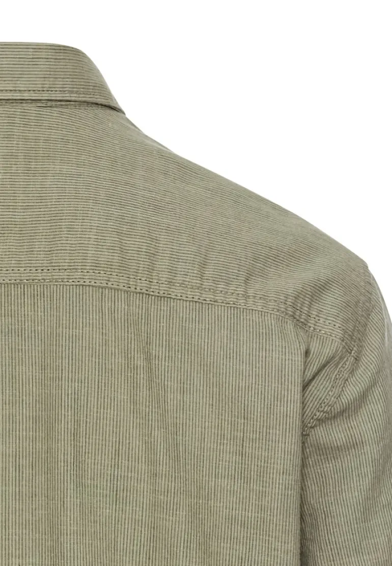 Kurzarmhemd mit Strukturmuster khaki