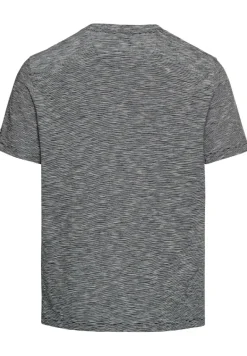 Kurzarm Henley aus reiner Baumwolle night blue