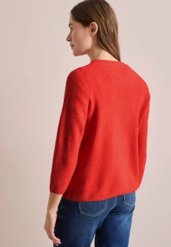 Kurzer Cardigan juicy orange melange