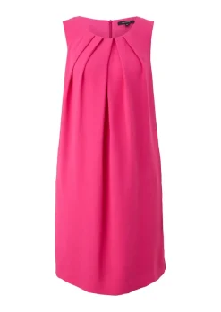 Kurzes Kleid aus Crêpe pink