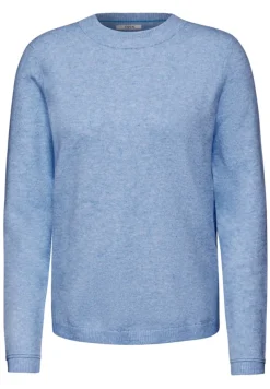 Kuscheliger Pullover whisper blue melange