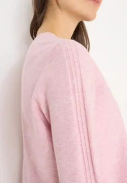 Kuscheliger V-Neck Pullover blossom glow melange