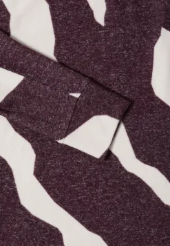 Kuscheliges Shirt mit Muster eggplant red melange