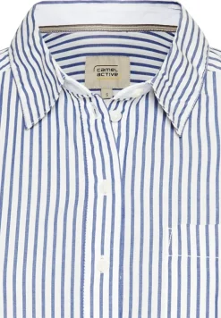 Langarmbluse mit Knopfleiste stripes
