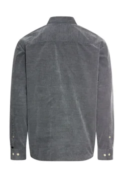 Langarmhemd mit aufgesetzten Taschen tinted blue