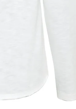 Langarmshirt aus reiner Baumwolle offwhite