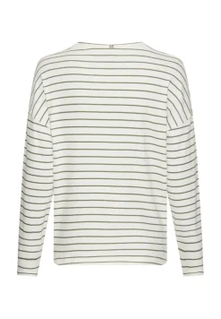 Langarmshirt aus reiner Baumwolle milk white- shadow k