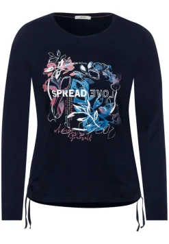 Langarmshirt mit Fotoprint deep blue
