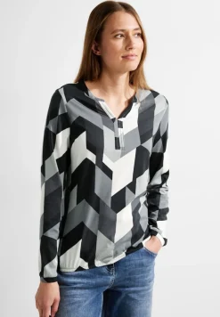 Langarmshirt mit Grafikprint black