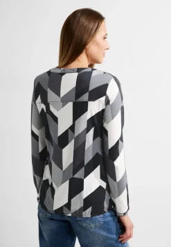 Langarmshirt mit Grafikprint black