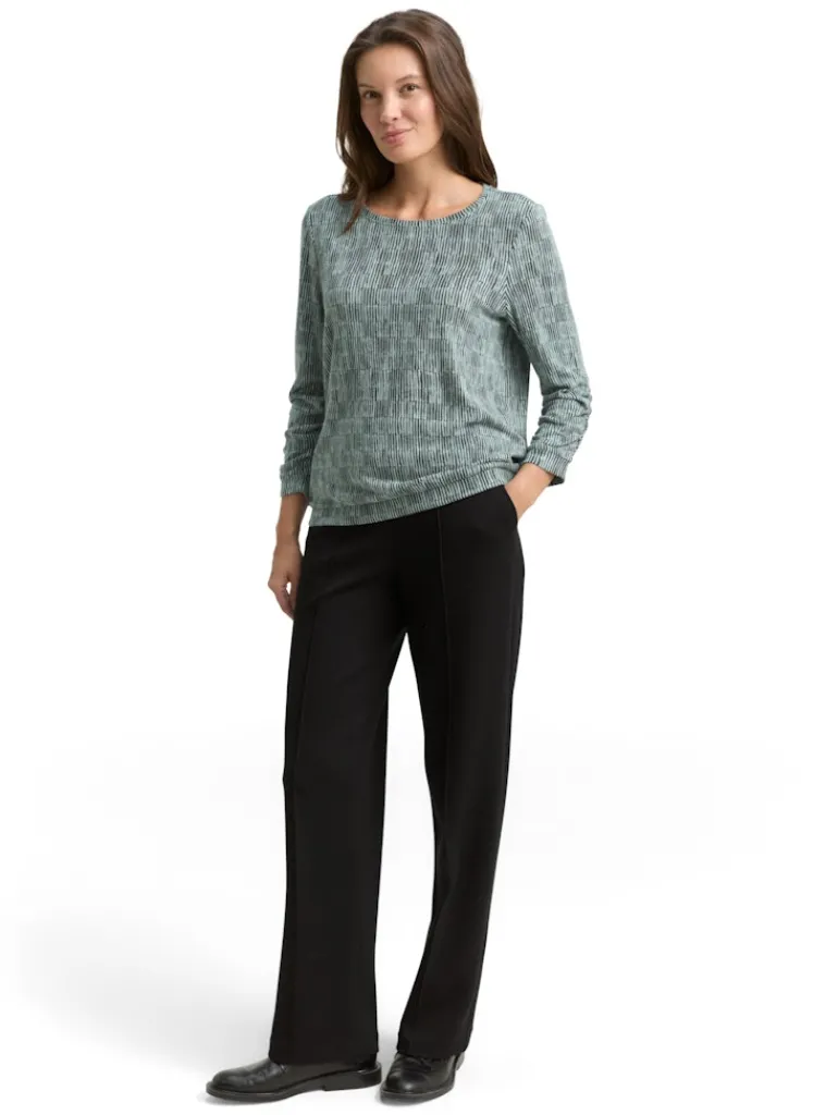 Langarmshirt mit Print irregular moss cosy print