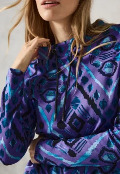 Langarmshirt mit Print wild lilac