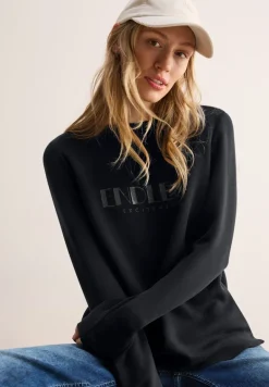 Langarmshirt mit Wording black