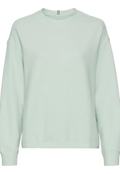 Langarm Sweatshirt aus reiner Baumwolle light peppermint