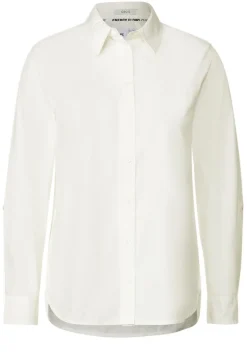 Lange Bluse aus Baumwolle vanilla white
