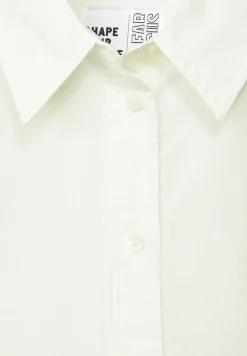 Lange Bluse aus Baumwolle vanilla white