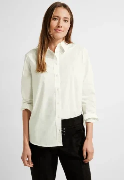 Lange Bluse aus Baumwolle vanilla white