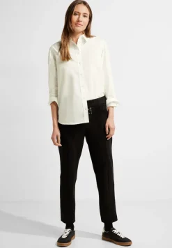 Lange Bluse aus Baumwolle vanilla white