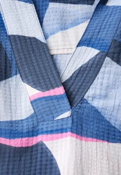 Lange Hemdbluse mit Print urban navy blue