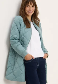 Langer Stepp-Blouson ice hill green