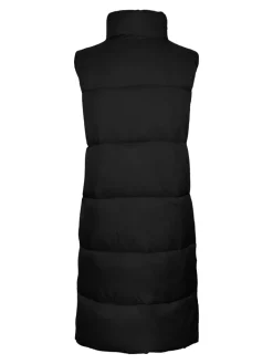 lange Steppweste black