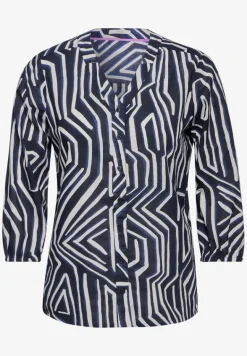 Leichte Baumwollbluse universal blue