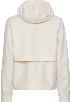 Leichte Jacke mit verstaubarer Kapuze pearl