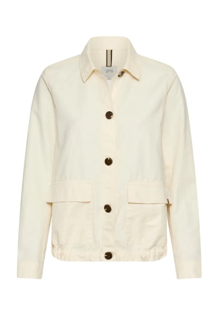 Leichter Blazer aus einem Leinenmix bone white