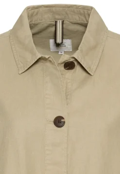 Leichter Blazer aus einem Leinenmix dark straw