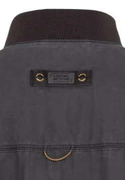 Leichter Blouson aus Baumwolle im Washed Look asphalt