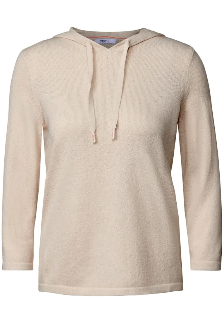 Leichter Hoodie pearl beige