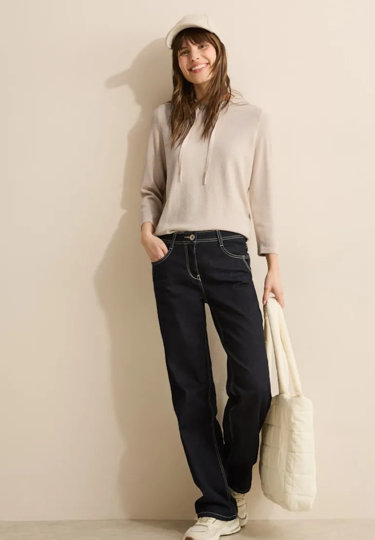 Leichter Hoodie pearl beige