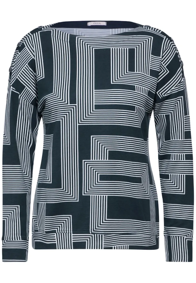 Leichtes Sweatshirt deep petrol