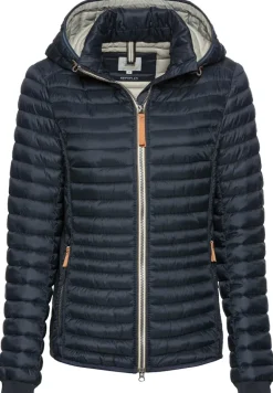 Leichte Steppjacke aus recyceltem Polyamid navy