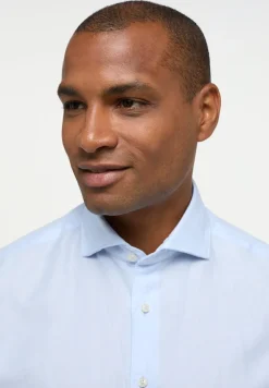 Linen Shirt Twill Langarm himmelblau