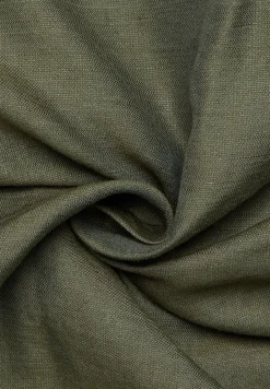 Linen Shirt Twill Langarm khaki